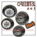 Black Nickel Plated Round Shank ABS Button